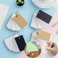 50 Sheets Kraft Paper Blank Flashcards with Binder Rings Spiral Notepads Kids Mini Notebooks Study Cards Book Kawaii Stationery. 