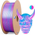 Multicolor 3D Printer Filament,Dual/Tri Color 1.75mm PLA Silk Shiny Printing Filament,250g(0.55lbs) Fit Most FDM 3D Printer. 