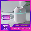 Portable Mini Air Humidifier USB Desktop Humidifier for Car Bedroom Air Diffuser Fogger Mist Maker Sprayer with LED Night Lamp,Humidifier, aroma diffuser, night light fancy light home decorators.. 