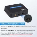4K HDMI Audio Extractor HDMI Audio Splitter HDMI to Toslink+Aux Audio+HDMI Video Converter Splitter for PS4 PS5 HDTV DVD.