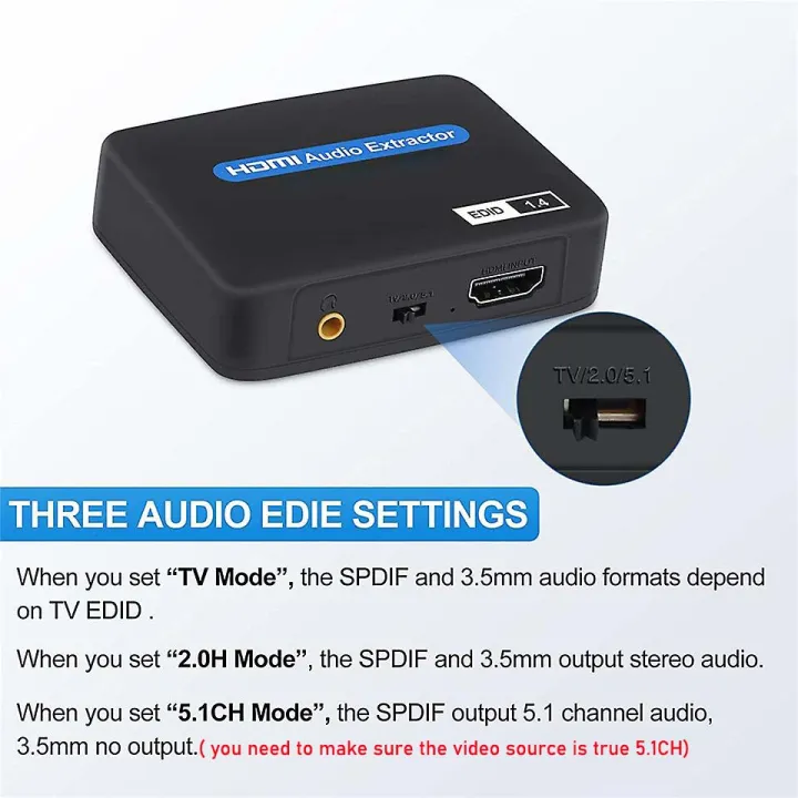 4K%20HDMI%20Audio%20Extractor%20HDMI%20Audio%20Splitter%20HDMI%20to%20Toslink+Aux%20Audio+HDMI%20Video%20Converter%20Splitter%20for%20PS4%20PS5%20HDTV%20DVD%20-%20Image%205