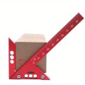 Center Finder Woodworking Square 45/90 Degree Right Angle Line Gauge Aluminum Center Scribe Carpenter Ruler Wood Measuring Tool.