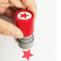 Red five-pointed star stamp encourage children teaching stamp Award stamp automatic ink school teachers family use. 