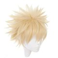 My Hero Academia Baku No Hero Bakugou Katsuki Bakugo Synthetic Wig Short Linen Blonde Heat Resistant Cosplay Costume Anime Wig. 