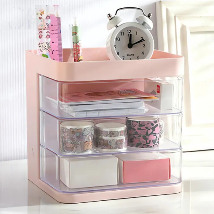 Drawer%20Desk%20Organiser%20,%20Dream%20Organiser%20Box%20for%20Cosmetics,%20Stationery,%20Perfect%20for%20Home,%20Office%20or%20Dorm%20Decor%20Multicolour%20Transparent%20Three%20-%20Image%203