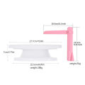 Plastic Cake turntable Kitchen Baking Tools set Decoration Accessories Stand DIY Mold Rotating Stable Anti-skid Round Cake Table.