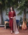 DHANAK FABRIC Fully Embroidered Dress. 