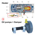 Universal Heater Fuel Pump Damper + Clamp Set Heater Accessory Replacement Parts For Webasto Diesel Engine Air Parking Heater. 