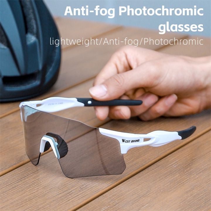 WEST%20BIKING%20Anti-fog%20Photochromic%20Glasses%20Lightweight%20Frameless%20Unisex%20Cycling%20Goggles%20Running%20Hiking%20Driving%20Eyewear%20Sport%20Gear%20-%20Image%202