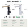 Briwellna Water Heater Flowing Faucet 220V Electric Tankless Water Heater Tap Swivel Spout Electric Faucet Water Heating Geyser.