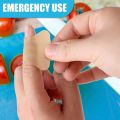 100pcs Flexible Fabric Adhesive Bandage Breathable Elastic Knuckle Bandage Assorted Bulk Fingertip Bandages for First Aid and Wo. 
