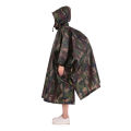 TOMSHOO Multifunctional Lightweight Raincoat with Hood Hiking Cycling Rain Cover Poncho Rain Coat Outdoor Camping Tent Mat. 