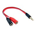 3.5mm  Audio Mic Headset Splitter Adapter Cable - 1piece. 