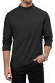 REXO Luxury Men's Highneck Shirt | Soft Cotton Mock Neck Long Sleeve T-Shirt | Winter Inner Wear Pullover | REXO. 