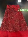 SJD LACE French Brocade Lace Fabric 4 Yards 2026 New African Nigerian Jacquard Gilded Damask Lace for Sewing Women Party Dresses. 