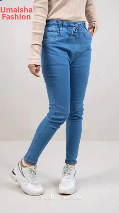 Womans jeans pant | Denim Jeans pant for girls | Denim Joggers pant for stylish girls. 👖মেয়েদের স্টাইলিশ ডেনিম জিন্স প্যান্ট 🧚♀️স্কুল, কলেজ, ঘোরাঘুরি – যেখানেই যান, থাকুক ট্রেন্ডি লুক সবসময়।