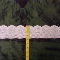 1 yard | white milky chicken Kari  lace for ladies dress | perfect match for casual dresses | make your dress more beautiful and elegant. 