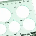 Brand New Green Geometric Template Ruler Mapping Drawing Tools Ruler Suitable For Student School Stationery. 