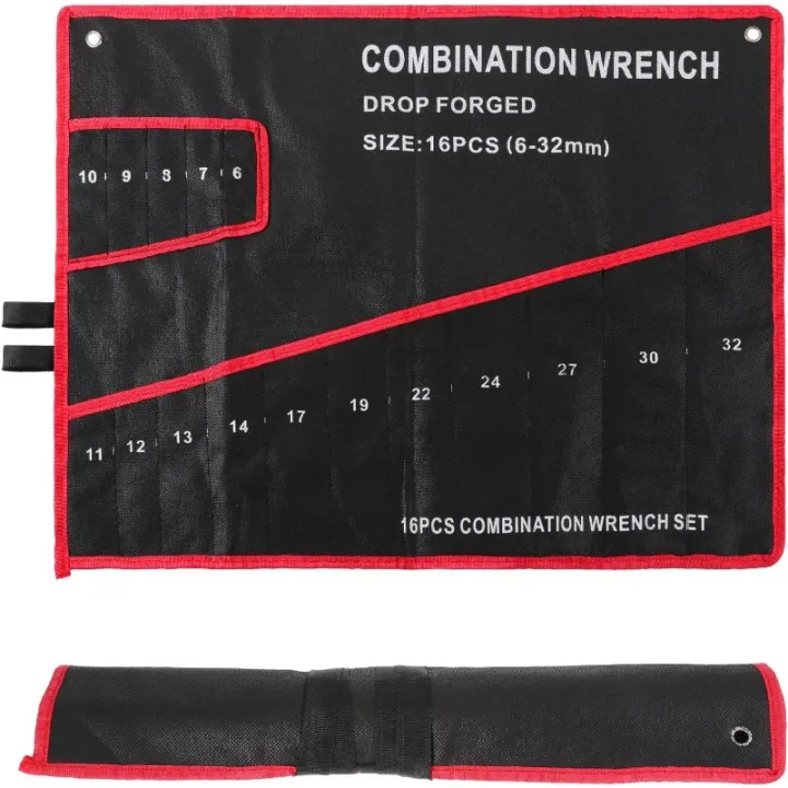 16-Pocket%20Black%20Tool%20Bag%20W/Red%20Stitching%20-%20Compact%20Wrench%20Organizer%20for%20Mechanics%20&%20Craftsmen,%20Secure%20Zipper%20&%20Multi-Pockets%20-%20Image%207