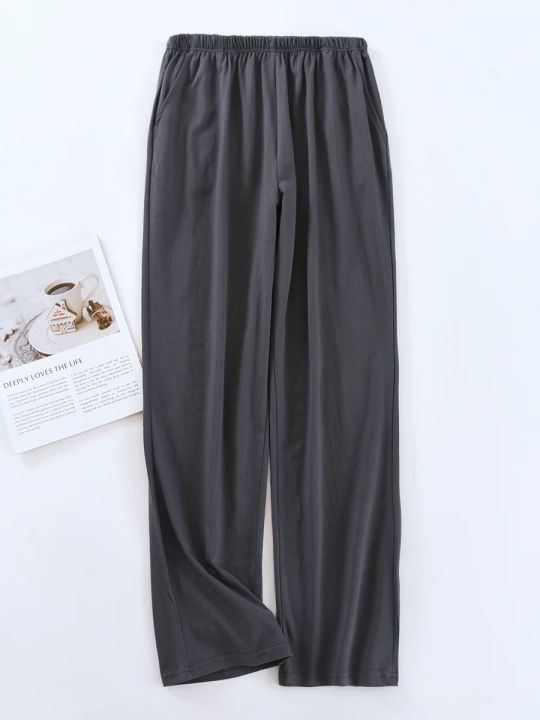 Men's%20Pajama%20Pants%20Spring%20and%20Autumn%20Trousers%20Casual%20Loose%20Thin%20Summer%20Large%20Size%20Can%20Be%20Worn%20Outside%20Home%20Pants%20-%20Image%204