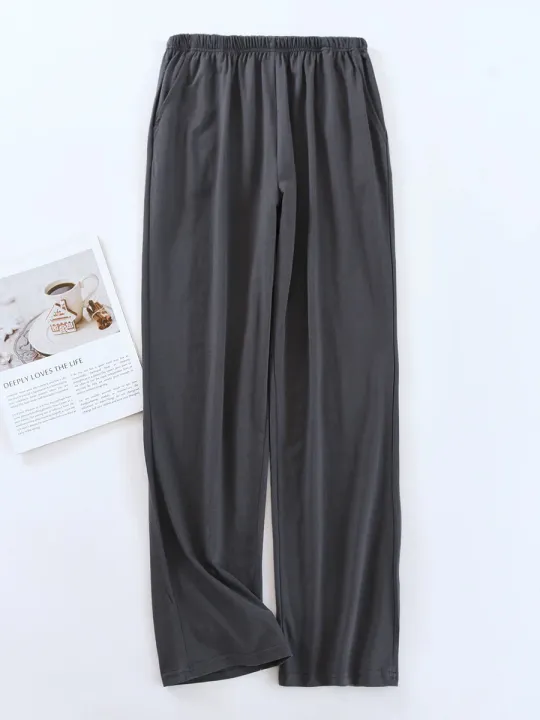 Men's%20Pajama%20Pants%20Spring%20and%20Autumn%20Trousers%20Casual%20Loose%20Thin%20Summer%20Large%20Size%20Can%20Be%20Worn%20Outside%20Home%20Pants%20-%20Image%204