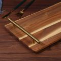 Wooden food serving tray with handle ( 16 inch *8 inch ). 