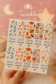 50 pieces Cute Floral Print Expression Rectangular "Thank You for Your Order" Seal Stickers, Paper Gift Item Sealing Labels, Fast Food Takeout Packaging Thank You Stickers, Matte Finish, Single Use.