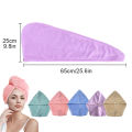 Microfiber Hair Towel Wrap for Women, Shower spa head wrap hair drying hat turban microfiber terry dry Absorbent Quick Dry Hair Turban. 