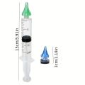 20ml 4-Piece Earwax Cleaning Syringe Kit Flared Soft Top Earwax Removal Tool Ear Cleaner Set Adults With 2 Ear Washing Balls. 