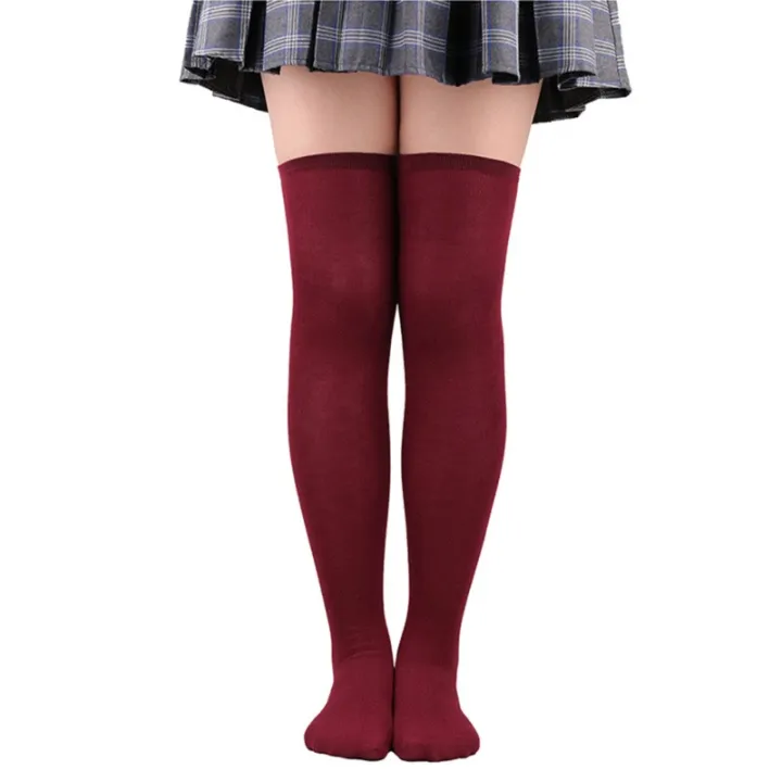 Women%20Over%20Knee%20Thigh%20High%20Socks%20Academic%20Style%20solid%20corlor%20Long%20Socks%20Over%20The%20Knee%20Stockings%20For%20Ladies%20Girls%20-%20Image%203