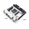 JGINYUE B350 Chip MINI-ITX AM4 DDR4 Motherboard Desktop Gaming AMD Motherboard B350I-PLUS ARGB Sata NVME. 