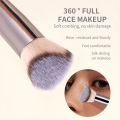 MAANGE 1pc Makeup Brushes Dual Side Slope Shape Top for Foundation Highlight Concealing Cosmetics Blending Soft Bristle Gift. 