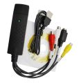 USB2.0 Audio Video Capture Card TV Tuner VHS To DVD Video Capture Converter For Win7/8/XP/Vista with USB Cable.
