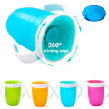 Baby Water Cups 360 Degrees Rotated Baby Learning Drinking Cup with Double Handle Flip Lid Leakproof Infants Water Cups Bottle. 