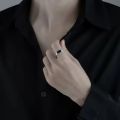 Fashion New Vintage Dragon Pattern Titanium Steel Ring Hip Hop Men Single Party Opening Adjustable Ring. 