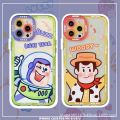 🔥Bustier light🔥Toy Story Buzz Lightyear Woody case iPhone 6 7 8 plus XS Max XR 11 pro Max 12 Pro Max 13 Pro Max 13 mini 12 mini case transparent cover. 