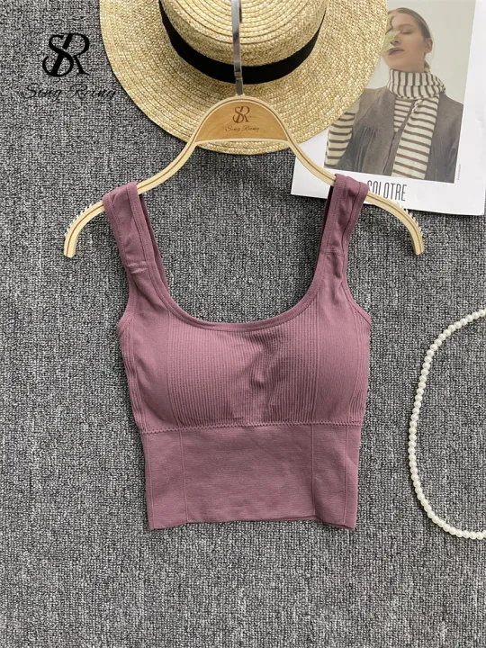 SINGREINY%202024%20Fashion%20Casual%20Crop%20Top%20Women%20Strap%20Basic%20Chest%20Pad%20Sleeveless%20Sports%20Tank%20Top%20Solid%20Backless%20Beach%20Camis%20-%20Image%204