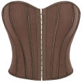 Fashion Strapless Off Shoulder Corset Tank Crop Tops Summer Backless Camisole Underwear Female Bustier Top.