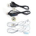 Warm White Color DC 5V 3W USB LED Lights 2835 Chip Single Dimmer Reading Night Desk Book Tablet Reading Lamp Switch Power Cable. 