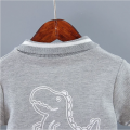 Infant Baby Boy Sets Summer Clothing Casual Sport Suit POLO Shirt + Shorts 2Pcs Set Boys Kids Grey Dinosaur Print Tracksuit. 