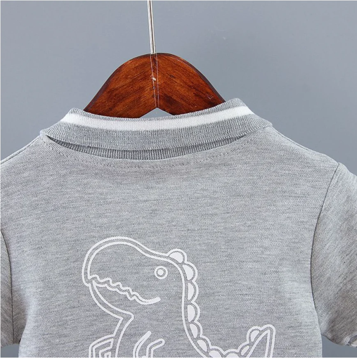 Infant%20Baby%20Boy%20Sets%20Summer%20Clothing%20Casual%20Sport%20Suit%20POLO%20Shirt%20+%20Shorts%202Pcs%20Set%20Boys%20Kids%20Grey%20Dinosaur%20Print%20Tracksuit%20-%20Image%206