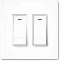 MOES ZigBee WiFi Smart Light Switch, 2 Gang No Screw Panel Smart Life/Tuya App Wireless Remote Control Wall Switch Timer for Lights, Compatible with Alexa, Google Home, Neutral Wire Required, No Hub Required. 