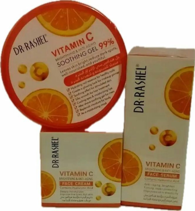 Wd Rashal Dr.Rashal vitamin C soothing gel face cream and serum | Daraz.lk
