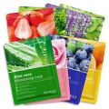 BIOAQUA 8 Piece/Set Plant Fruit Mask Hydrating Moisturizing Skin Color Skin Facial -25 G/Each.. 