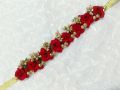 Red gorgeous gajra for khopa and hair bun - Artificial gajra for holud, wedding, falgun or parties.