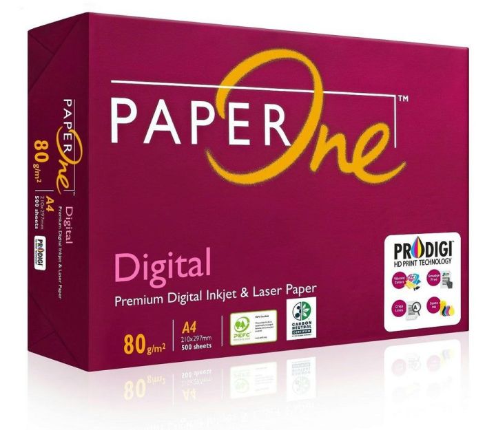 PAPEROne Printing Paper Digital A4 - 80GM (Ream) Imported Best For Printing