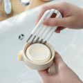 Multifunctional Flexible Gap Brush Cup Cover Groove Nipple Bottle Gap Brush Household Soft Bristles Cleaning Brush Kitchen Tool.