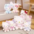 Anime Sanrio Hello Kitty Kulomi Cute Stuffed Plush Toys Plushies Soft Pillow Kawaii Pink Birthday Party Gift For Kid Girl Friend. 