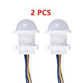 AC110-240V Automatic Sensor Light Switch LED PIR Infrared Motion Sensor Detection Mini LED Sensitive Night Light Indoor Outdoor.