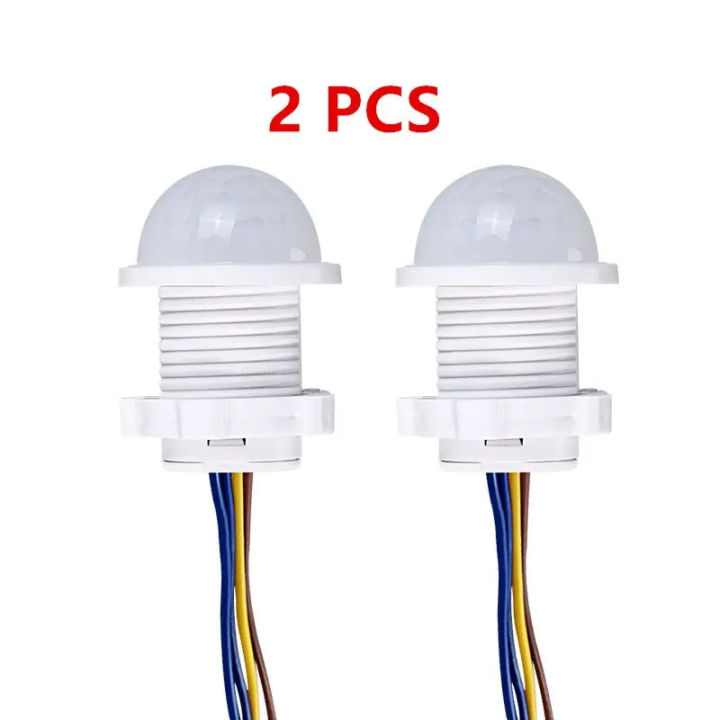 AC110-240V Automatic Sensor Light Switch LED PIR Infrared Motion Sensor Detection Mini LED Sensitive Night Light Indoor Outdoor